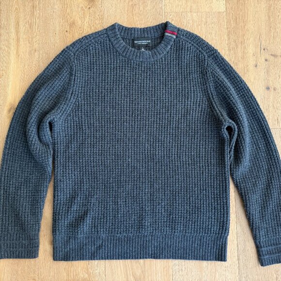 Banana Republic Artie 100% Dark Gray Cashmere Sweater Size Large - Picture 3 of 10